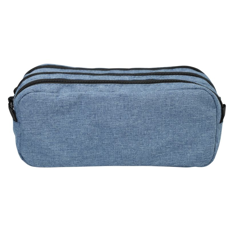 3173741244488-Trousse SCHOOL Maxi 3 compartiments coloris bleu deux tons--0