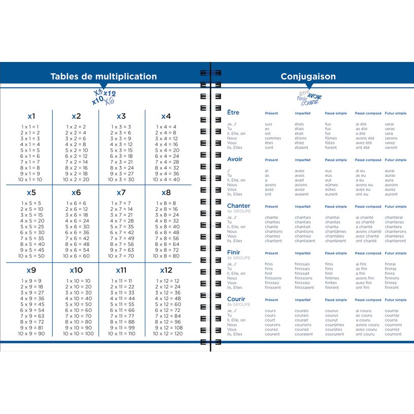 3371010457076-Quo Vadis - Cahier de textes - Spiralé - Français - Louise & Arthur - Journalier - 15x21 cm - Papier Clairefontaine blanc - Fabri--4