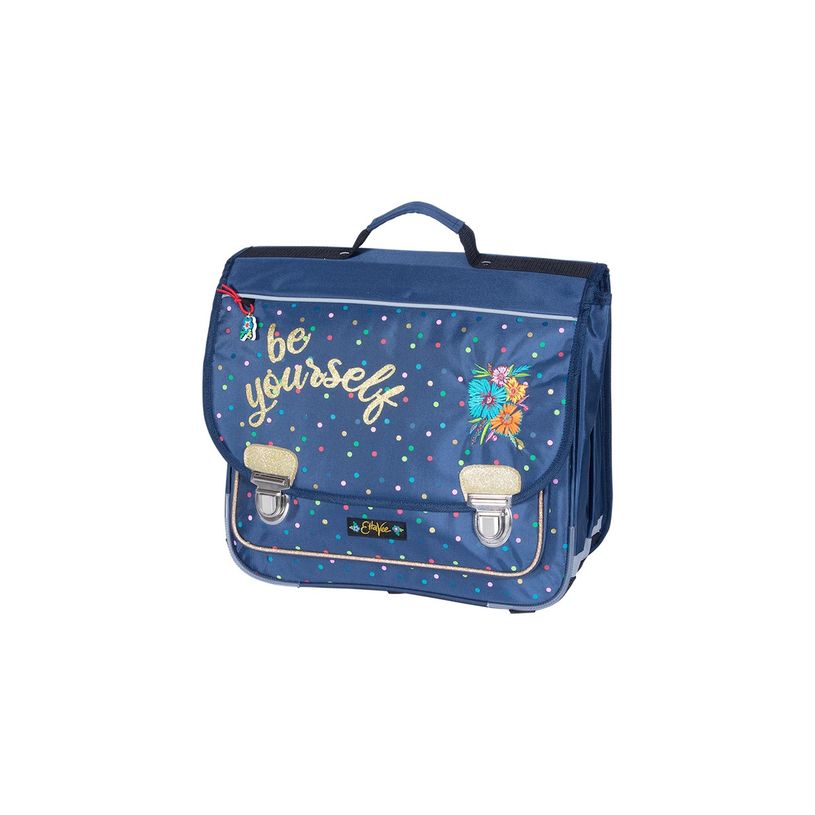 3661507223308-Cartable ETTAVEE Bloom 38 cm - 2 compartiments - bleu marine - Kid'Abord-P_400006041_1-0