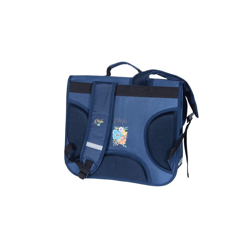 3661507223308-Cartable ETTAVEE Bloom 38 cm - 2 compartiments - bleu marine - Kid'Abord-P_400006041_3-2