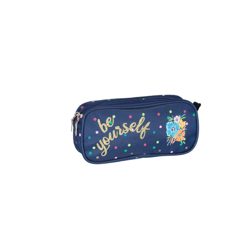 3661507227306-Trousse rectangulaire ETTAVEE Bloom - 2 compartiments - bleu marine - Kid'Abord-P_400006042_1-0