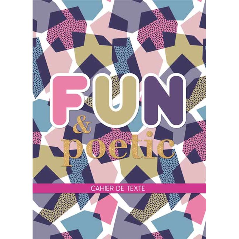 3661507016368-Cahier de texte KIP - 15 x 21 cm - 2 décors au choix : Colorblock ou Rainbow 80 - Kid'Abo-P_400006058_2-1