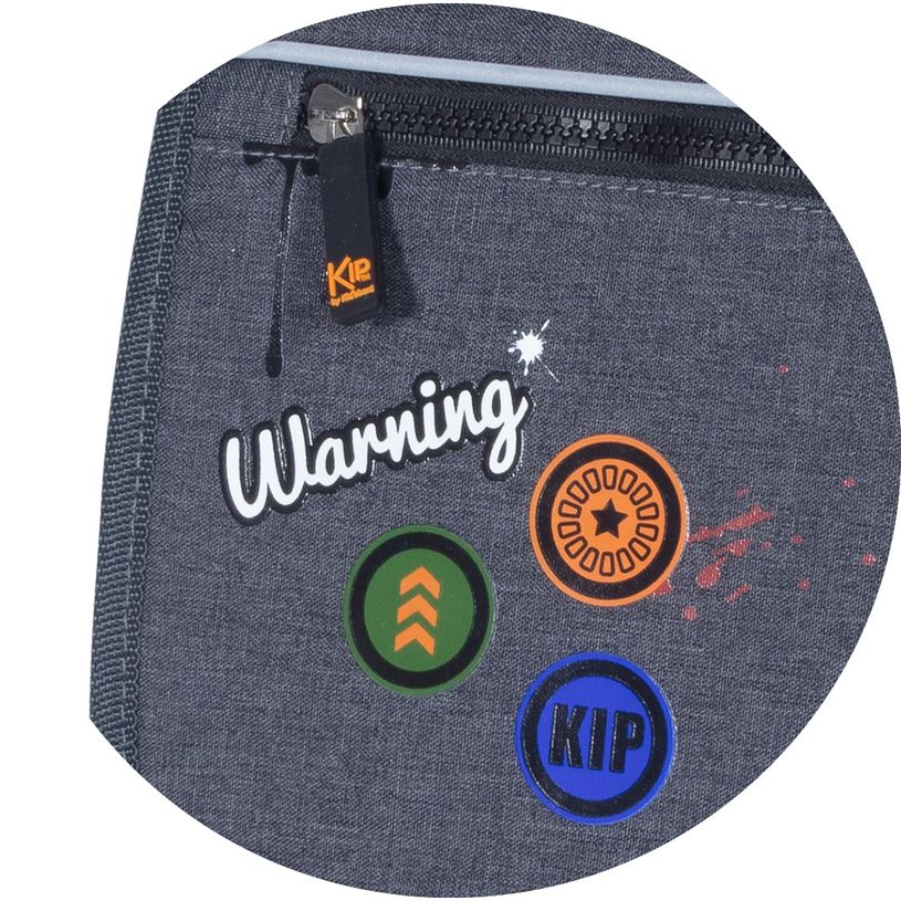 3661507023410-Cartable KIP by Kid'Abord Splash - 38 cm - 2 compartiments - gris-P_400006071_2-1