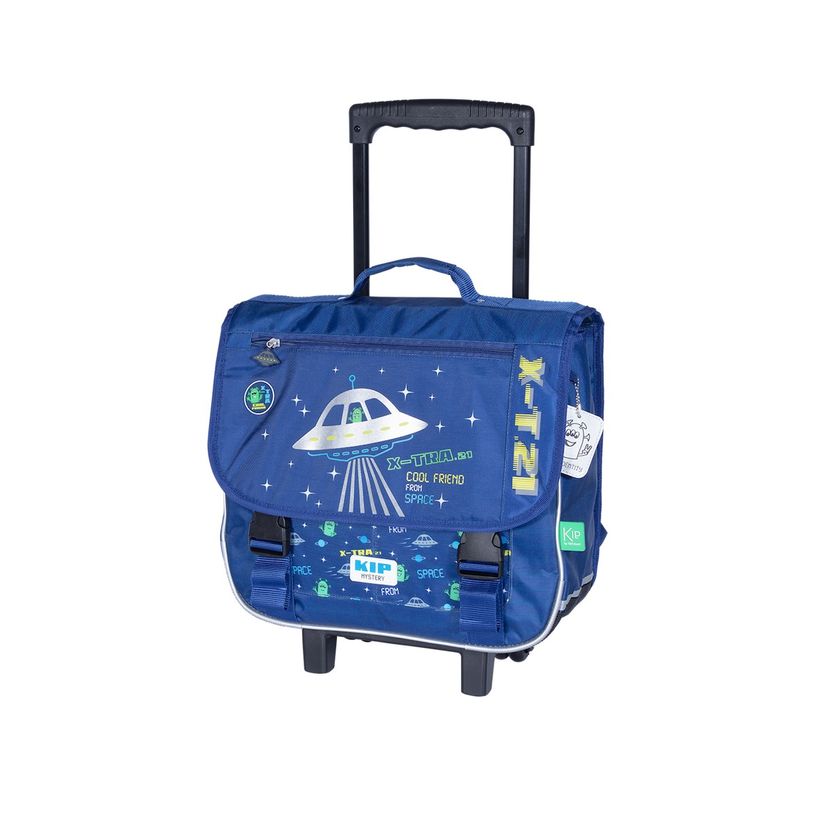 3661507024424-Cartable à roulettesKIP by Kid'Abord X-Tra - 38 cm - 2 compartiments - bleu marine-P_400006076_1-0