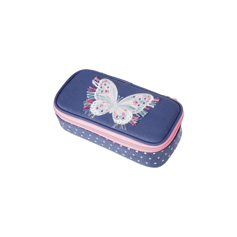 9002638219114-Walker Fame - Trousse plumier Magic Butterfly bleu foncé - 1 compartiment - Carpentras-P_400006100_1-0