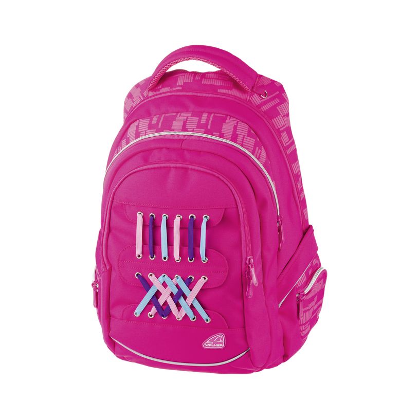 9002638218513-Walker Fame - Sac à dos Lacets rose - 2 compartiments - Carpentras-P_400006101_1-0