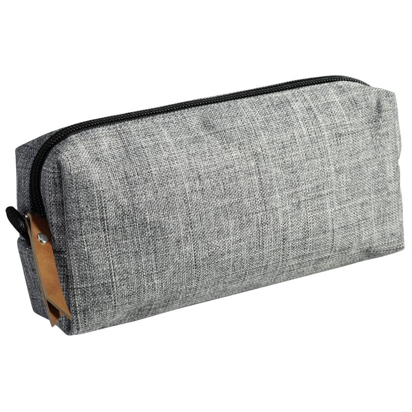 3173745244538-Trousse rectangulaire School 1 compartiment - gris - PET recyclé - Carpentras-P_400006177_1-0