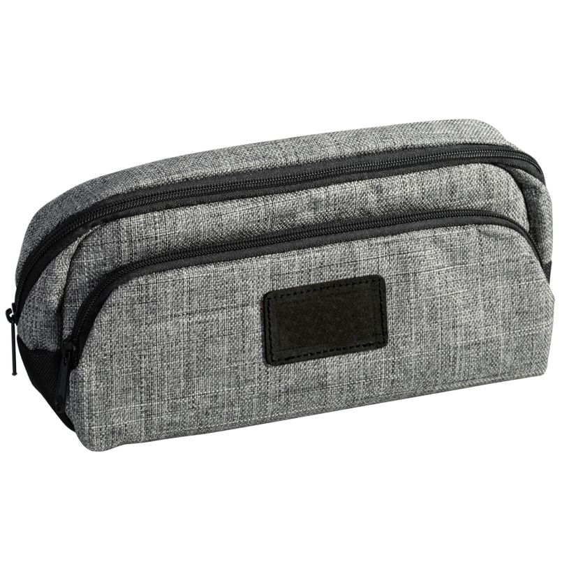 3173745244552-Trousse School 2 compartiments - gris - PET recyclé - Carpentras-P_400006183_1-0