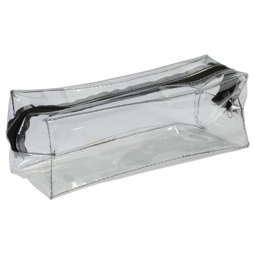 3173748244566-Trousse rectangulaire School transparente "Spécial Exam" - 1 compartiment - noir - Carpen-P_400006186_2-1