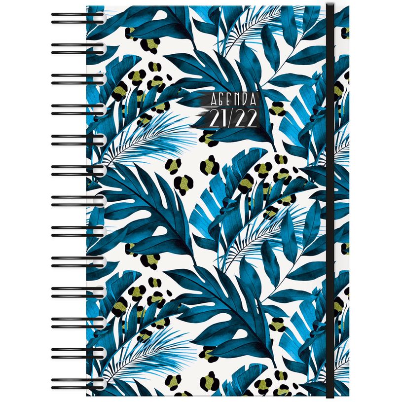 3592930017533-Agenda à spirales Floral bleu - 1 jour par page - 12,5 x 17,5 cm - Bouchut-P_400006200_5-0