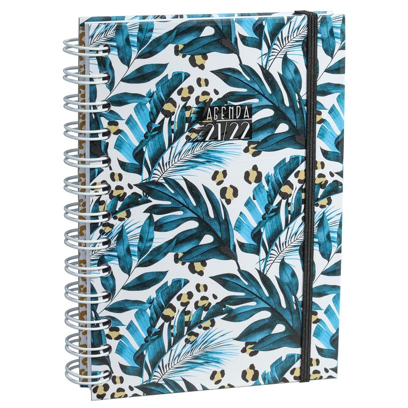 3592930017533-Agenda à spirales Floral bleu - 1 jour par page - 12,5 x 17,5 cm - Bouchut-P_400006200_6-1