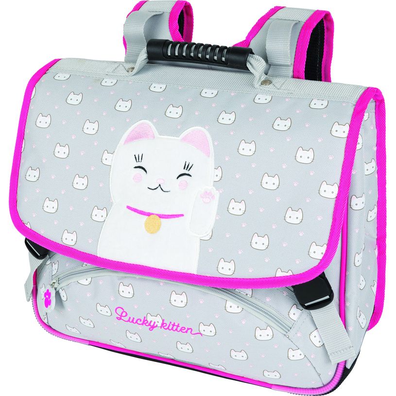 3664447097831-Cartable Chaton Kawaï 38 cm - 2 compartiments - Oberthur-P_400006205_1-0