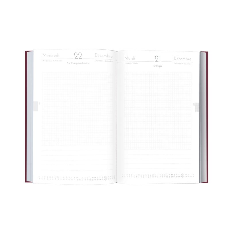 3664447101941-Agenda à élastique Velvet - 1 jour par page - 12,5 x 17,5 cm - 3 décors au choix - Ober-P_400006225_5-4