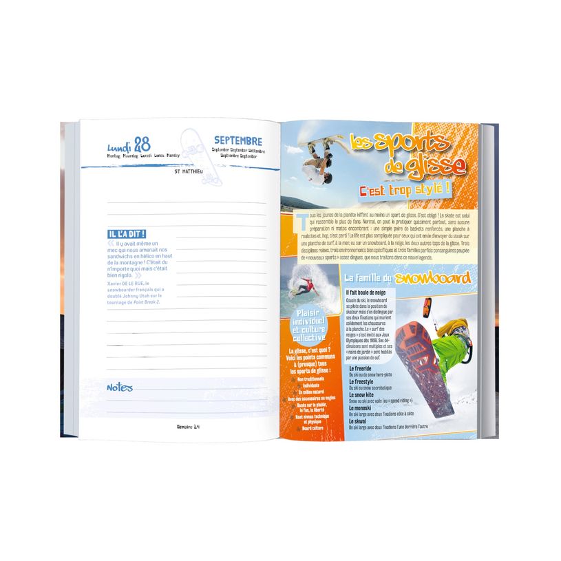 3664447101224-Agenda Sport de Glisse - 1 jour par page - 12,5 x 17,5 cm - Oberthur-P_400006236_3-1