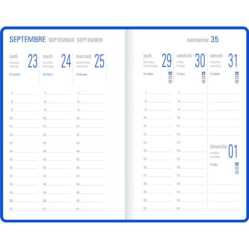 3664447097879-Agenda à élastique Tivoli - 1 semaine sur 2 pages - 10 x 15 cm - 3 décors au choix - Ob-P_400006242_4-3