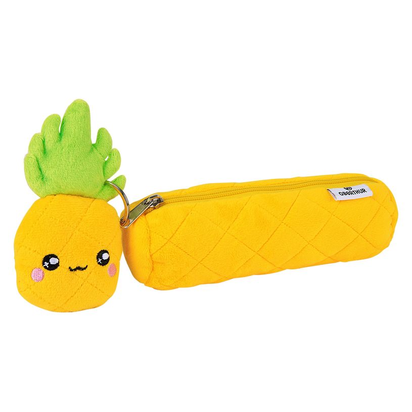 3108726489097-Trousse Peluche avec porte-clé - 1 compartiment - 5 modèles disponibles - Oberthur-P_400006248_4-3