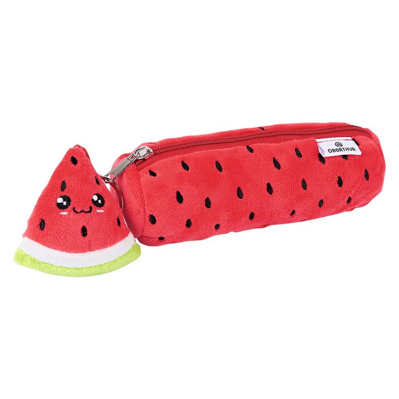 3108726489097-Trousse Peluche avec porte-clé - 1 compartiment - 5 modèles disponibles - Oberthur-P_400006248_6-5