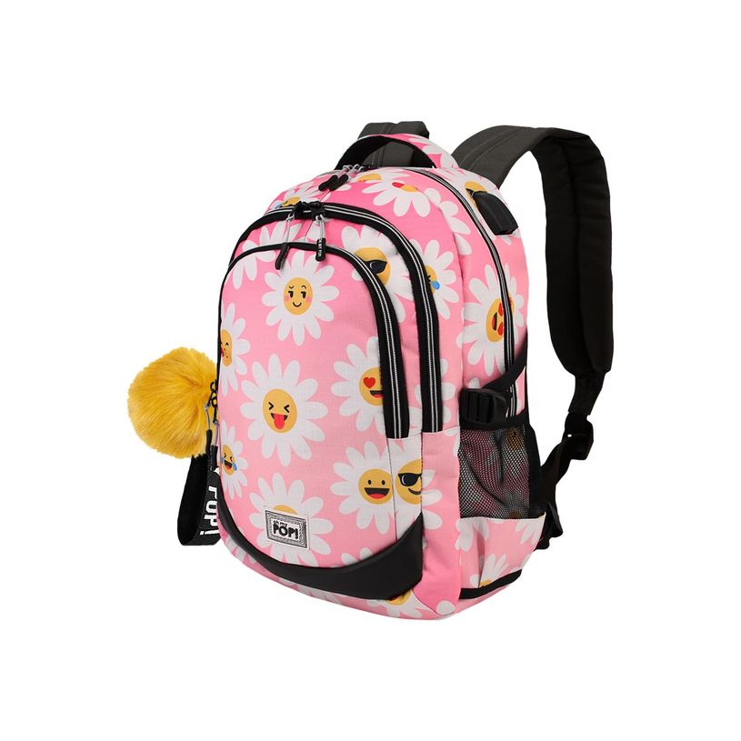 8445118002751-Oh My Pop! Running Happy Flower - Sac à dos 44 cm - 3 compartiments - Karactermania-P_400006294_1-0