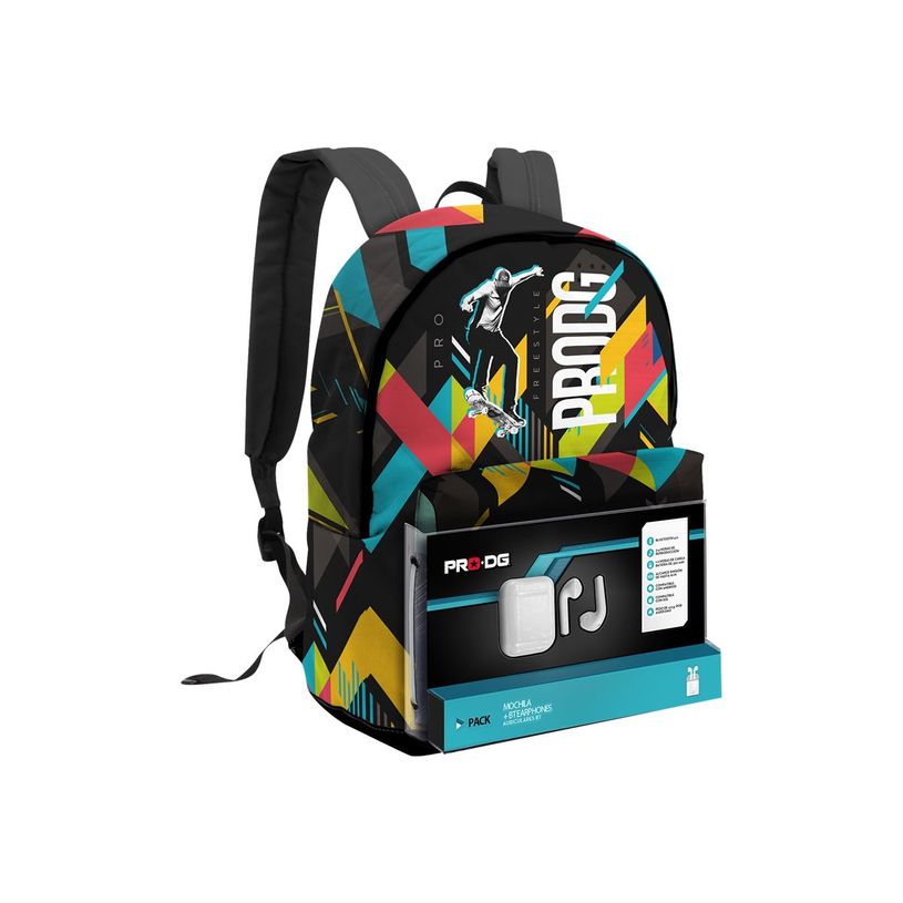 8445118014464-PRODG SK8 - Sac à dos avec écouteurs Bluetooth - 2 compartiments - Karactermania-P_400006307_1-0