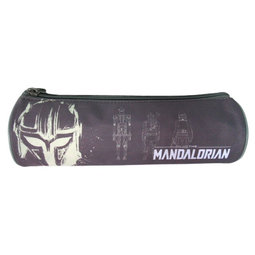 4891320456594-Trousse ronde Star Wars Mandalorian - 1 compartiment - gris - Bagtrotter-P_400006373_1-0
