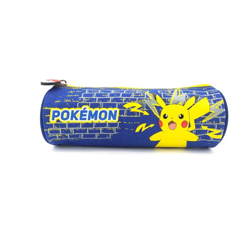 3700516280015-Trousse ronde Pokemon - 1 compartiment - bleu marine - Bagtrotter-P_400006375_1-0