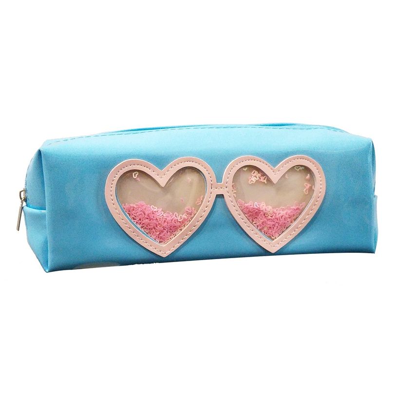 4891320439535-Trousse 1 compartiment - bleu coeurs - Bagtrotter-P_400006394_1-0
