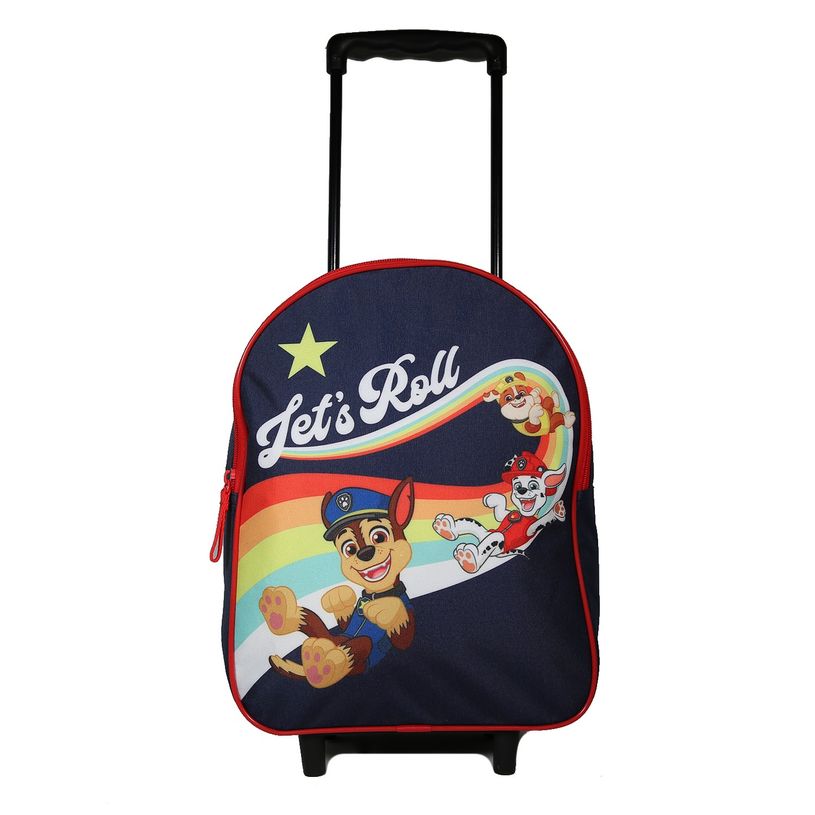 4891320453005-Sac à dos à roulettes Pat Patrouille - 1 compartiment - bleu marine - Bagtrotter-P_400006416_1-0