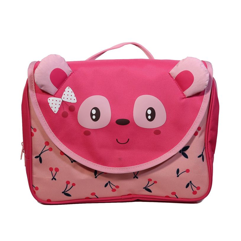 4891320451780-Cartable Kids Panda 32 cm - 1 compartiment - rose - Bagtrotter-P_400006419_1-0