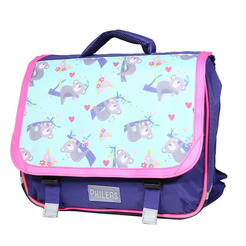 4891320451520-Cartable Phileas Koalas 35 cm - 2 compartiments - bleu - Bagtrotter-P_400006421_2-1