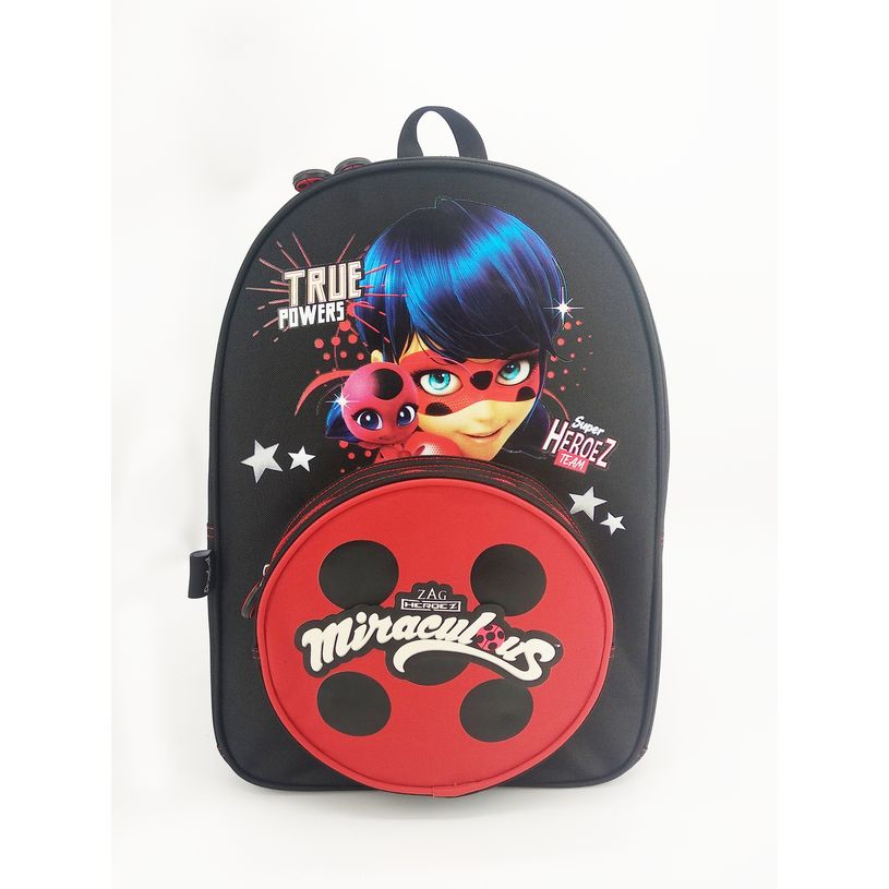 3700516280077-Sac à dos Miraculous - 2 compartiments - noir et rouge - Bagtrotter-P_400006434_1-0