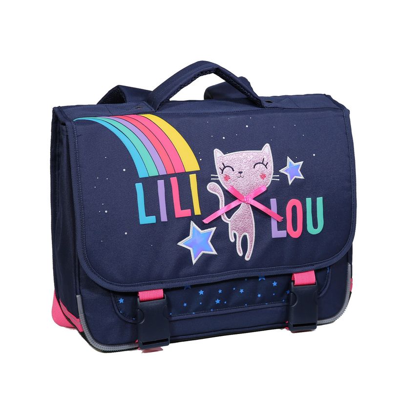 4891320453388-Cartable Lililou 38 cm - 2 compartiments - bleu marine - Bagtrotter-P_400006439_2-1