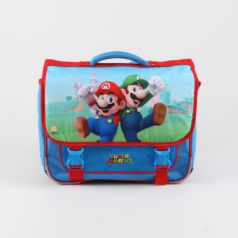 5411217805510-Cartable Super Mario 38 cm - 2 compartiments - bleu - Bagtrotter-P_400006445_1-0
