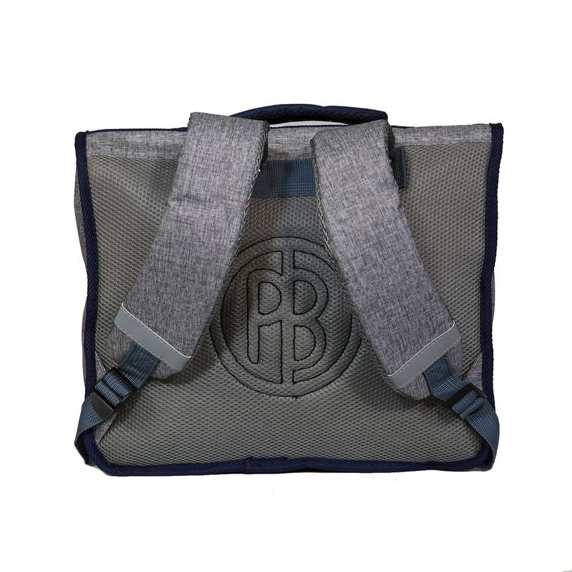 4891320451896-Cartable Poivre Blanc 38 cm - 2 compartiments - gris - Bagtrotter-P_400006449_3-2