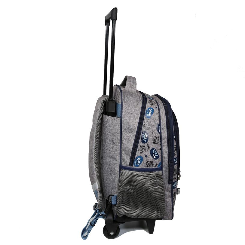 4891320451971-Sac à dos à roulettes Poivre Blanc - 2 compartiments - gris - Bagtrotter-P_400006461_3-2