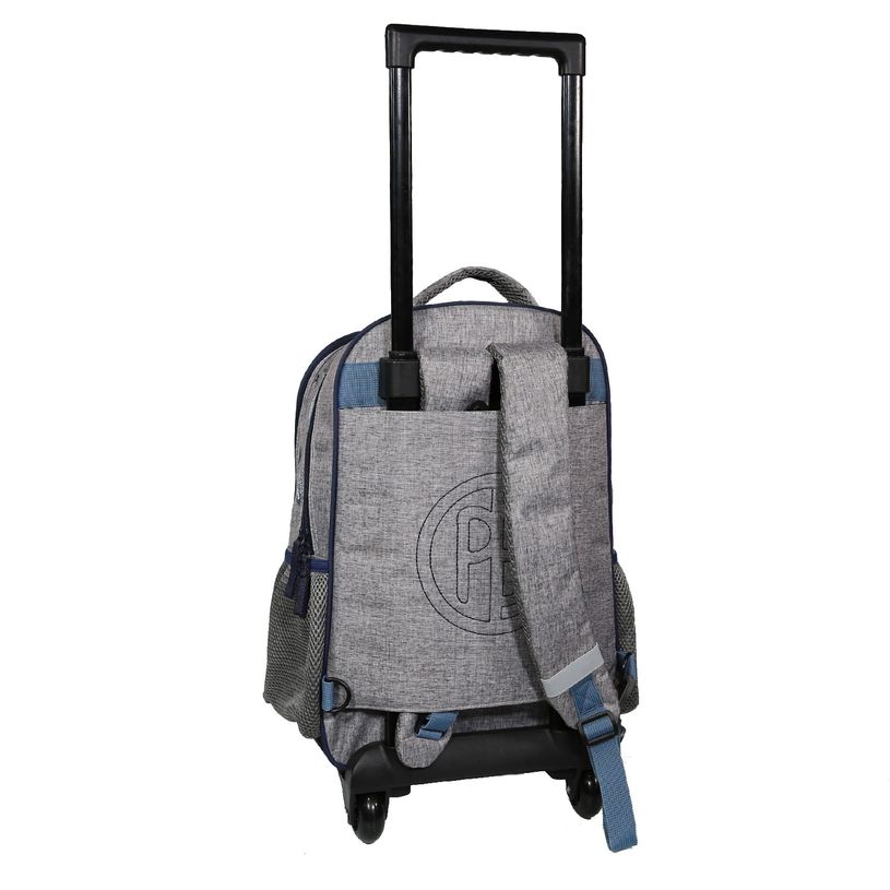4891320451971-Sac à dos à roulettes Poivre Blanc - 2 compartiments - gris - Bagtrotter-P_400006461_4-3