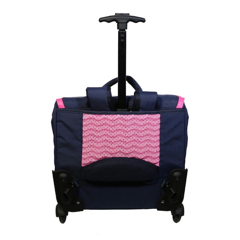 4891320453654-Cartable à roulettes Phileas Papillons - 2 compartiments - violet - Bagtrotter-P_400006464_4-3
