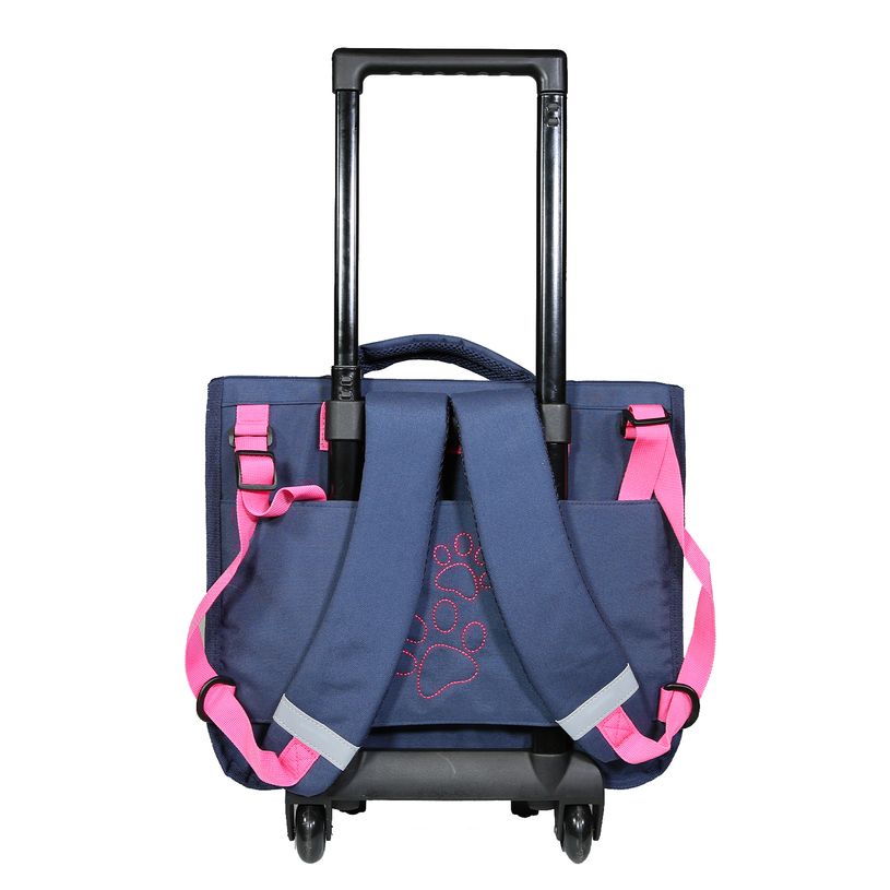 4891320453623-Cartable à roulettes Lililou - 2 compartiments - bleu marine - Bagtrotter-P_400006466_4-3