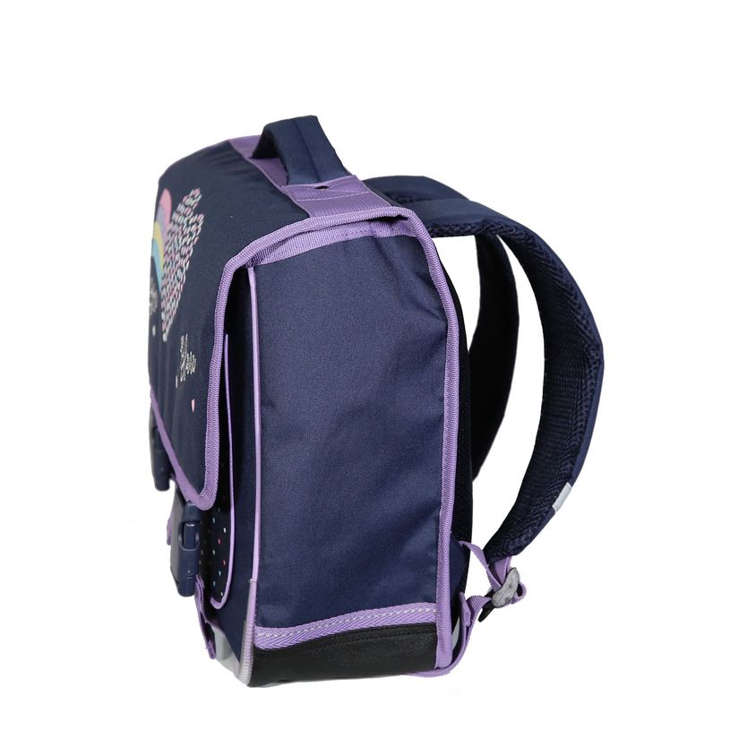 4891320457935-Cartable Poivre Blanc 38 cm - 2 compartiments - bleu marine - Bagtrotter-P_400006478_3-2