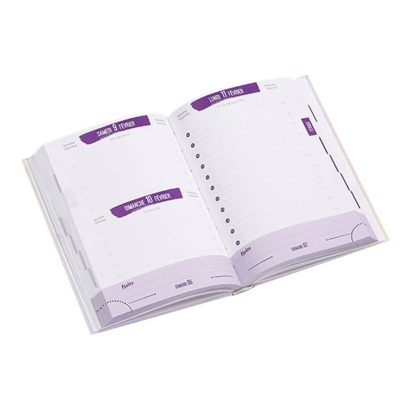 3135257142566-Agenda Daisy - 1 jour par page - 12 x 17 cm - 2 modèles disponibles - Viquel-P_400006533_1-3