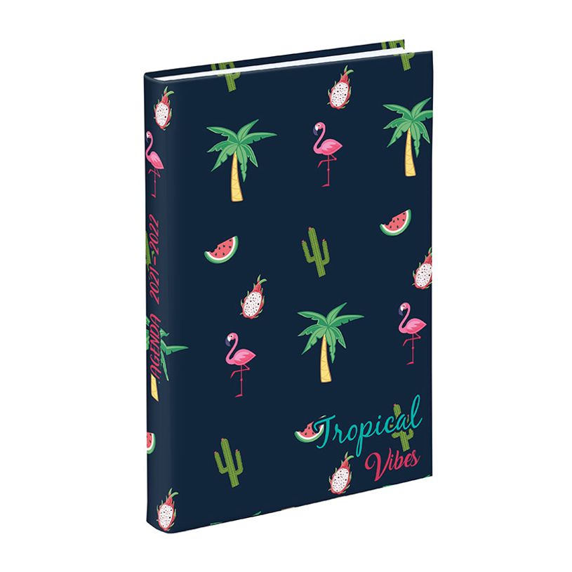 3135257192592-Agenda Tropical Vibes avec stickers - 1 jour par page - 12 x 17 cm - 2 modèles disponible-P_400006558_3-1