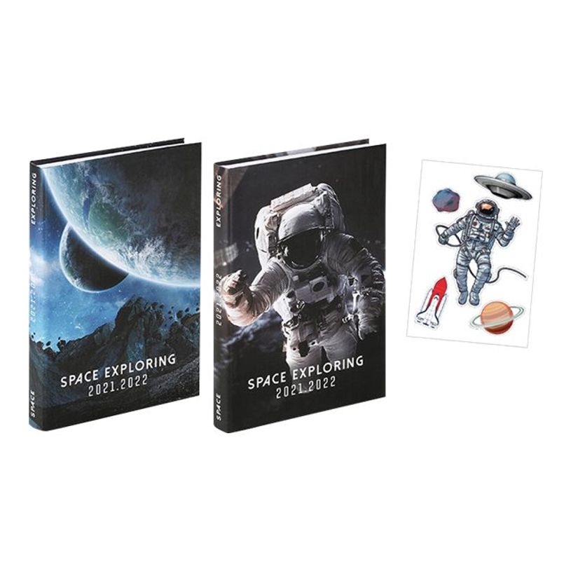 3135257192585-Agenda Black Odyssey avec stickers - 1 jour par page - 12 x 17 cm - 2 modèles disponibles-P_400006559_2-0