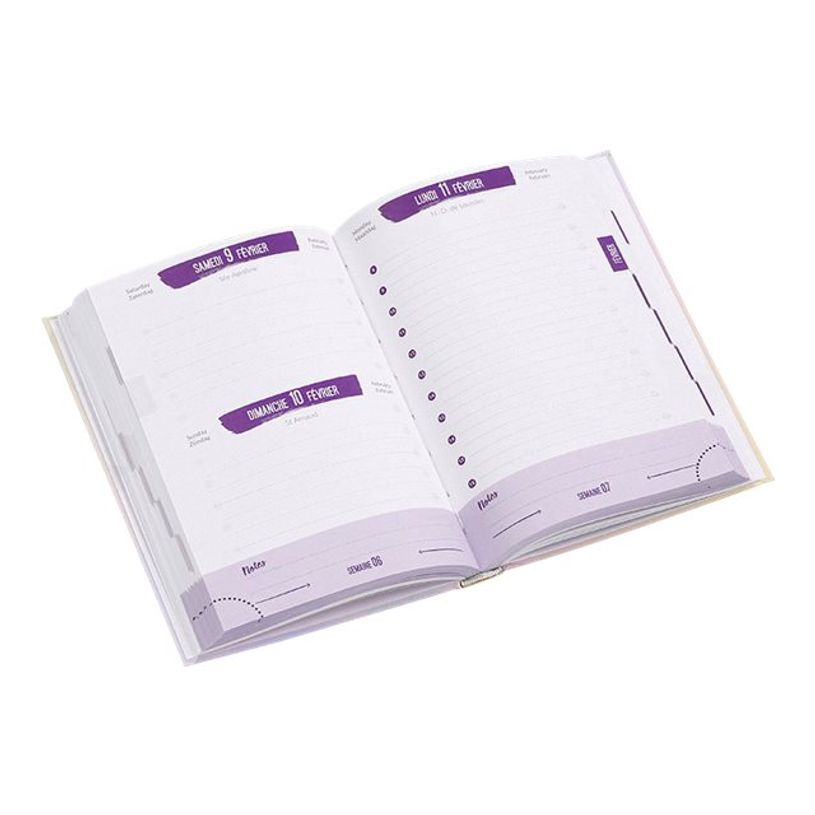 3135257168429-Agenda Glow - 1 jour par page - 12 x 17 cm - 2 couleurs disponibles - Viquel-P_400006560_1-3
