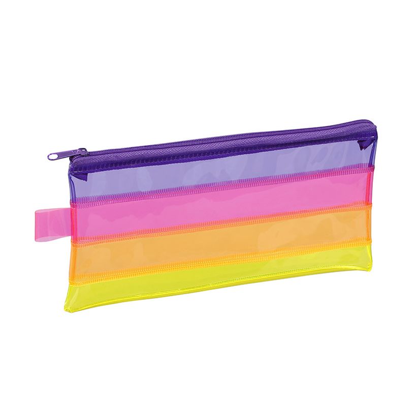 3135259797313-Trousse Happy Fluo - 1 compartiment - disponible dans différentes couleurs transparentes -P_400006612_2-1