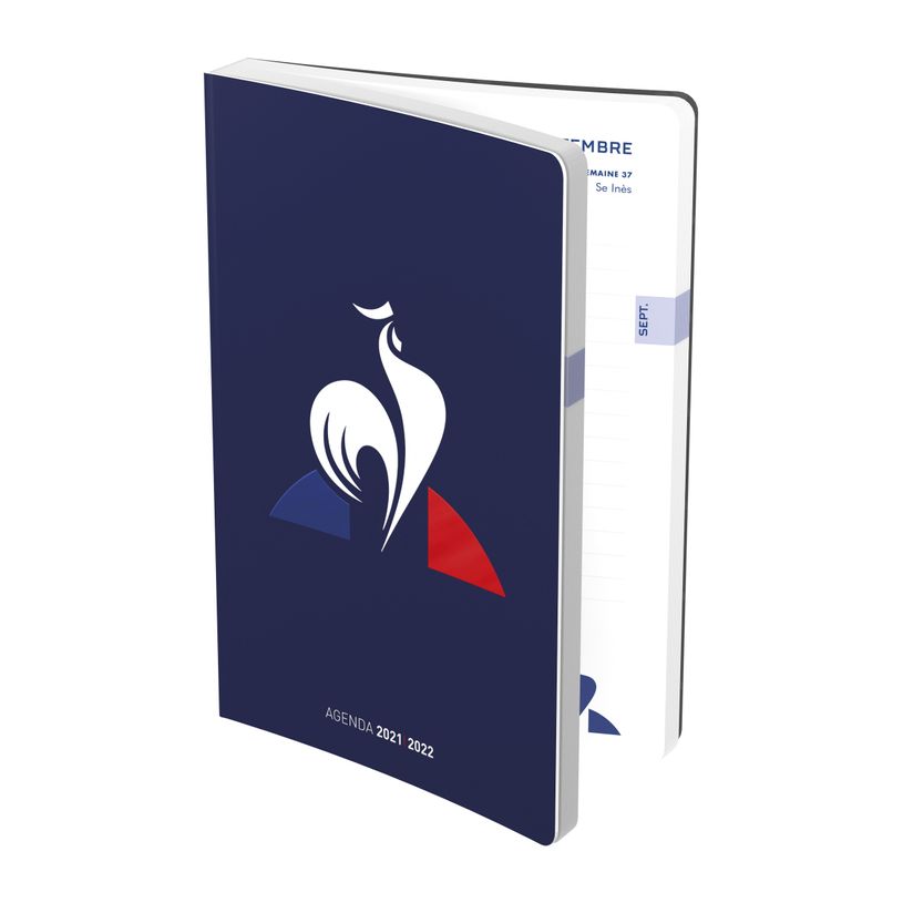 3020120166919-Agenda Le Coq Sportif - 1 jour par page - 12 x 17 cm - Exclusivité Bureau Vallée - Hamel-P_400006664_1-0