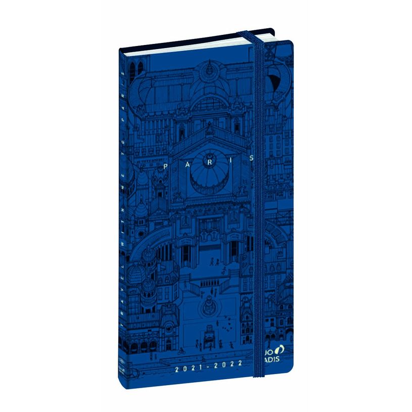 3371010463909-Agenda à élastique Docteur Paper Plan Month - 1 mois sur 2 pages - 8,8 x 17 cm - Paris --P_400006700_1-0