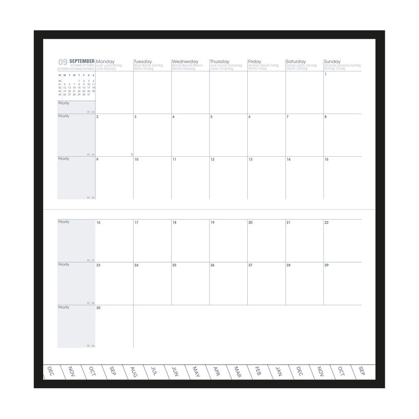 3371010460779-Agenda Smooth Plan Month - 1 mois sur 2 pages - 8,8 x 17 cm - Square - Quo Vadis-P_400006727_2-1