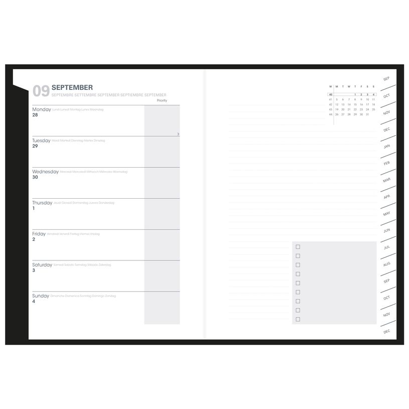 3371010460571-Agenda Billy Plan Note - 1 page hebdo/1 page de notes - 15 x 21 cm - amande - Quo Vadis-P_400006736_2-1