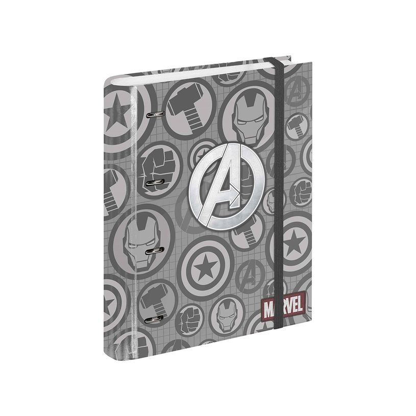 8435376398253-Avengers Assault - Classeur à anneaux avec élastique - A4 - 50 feuilles incluses - Karac-P_400006799_1-0