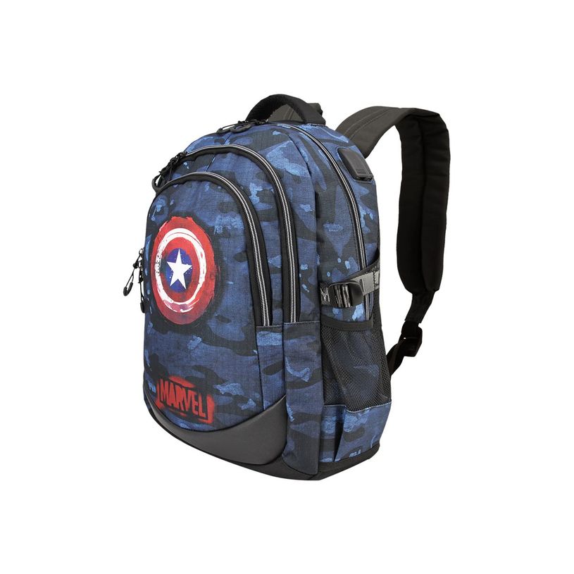 8445118010152-Captain America Supreme Running - Sac à dos 44 cm - 3 compartiments - Karactermania-P_400006813_1-0
