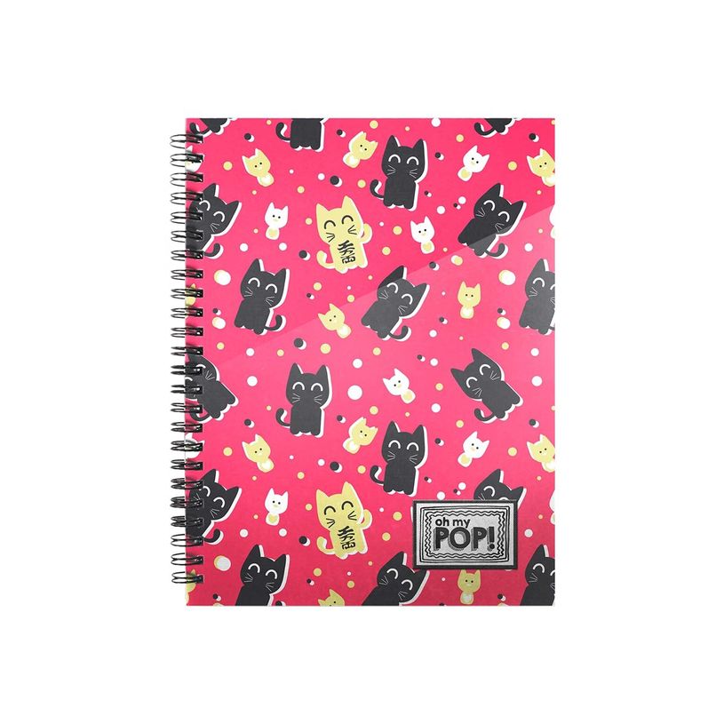8445118011746-Oh My Pop Neko - Cahier A5 - petits carreaux - Karactermania-P_400006848_1-0
